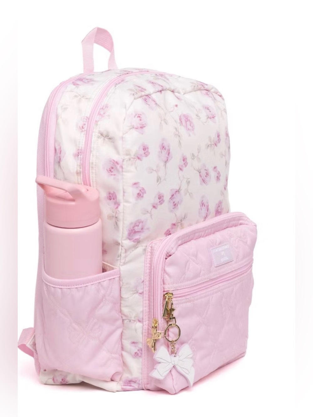 🩶LoveShackFancy x Target - Yoobi Ribbon Rosa Backpack Sterling Dusk - NEW 🆕 - Picture 8 of 10